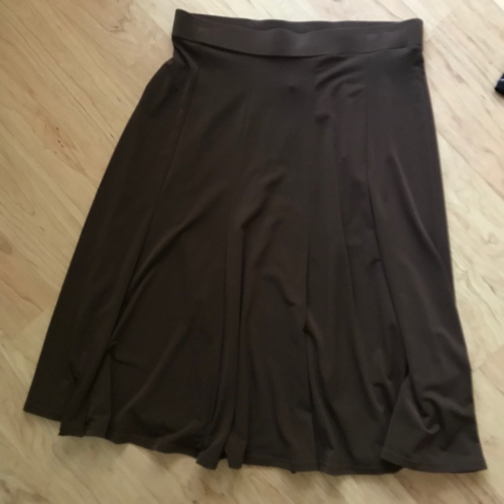 George - Brown A-line Skirt